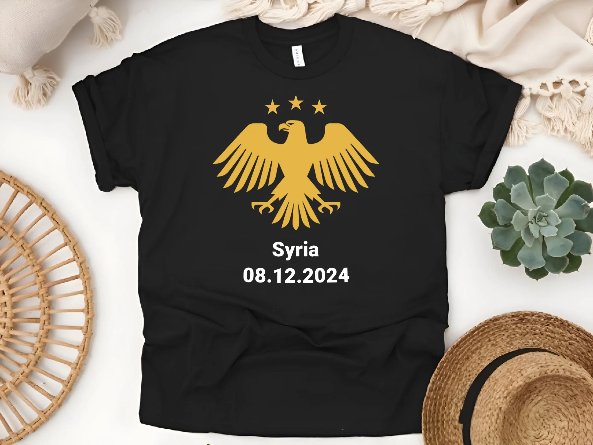 Gildan5000 Black FlatLay Mockups