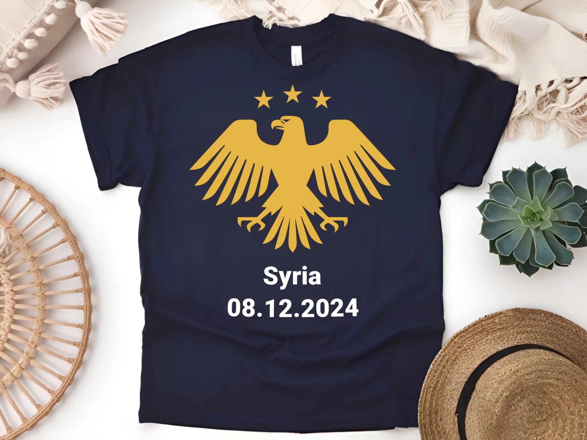 Gildan5000 Navy FlatLay Mockups