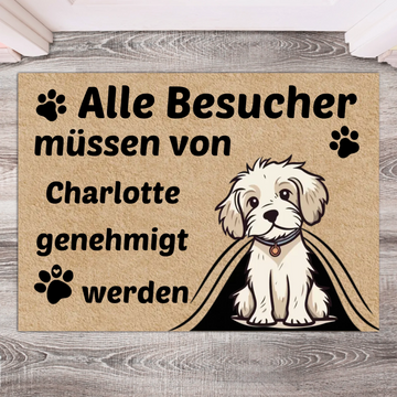 Personalisierte Cartoon Fußmatte – Haustier